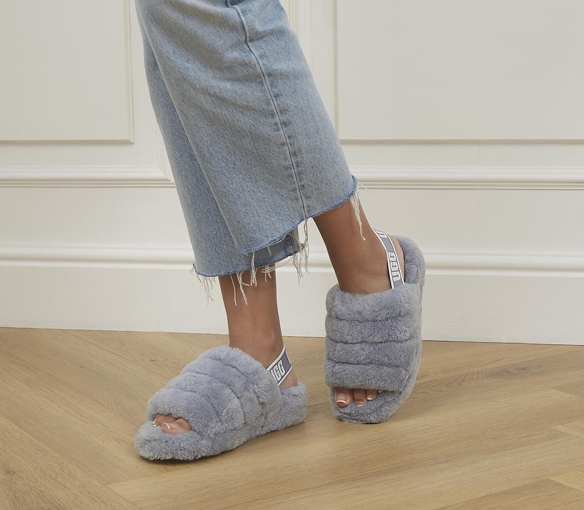 Ugg grey fluff on sale yeah slide sandals