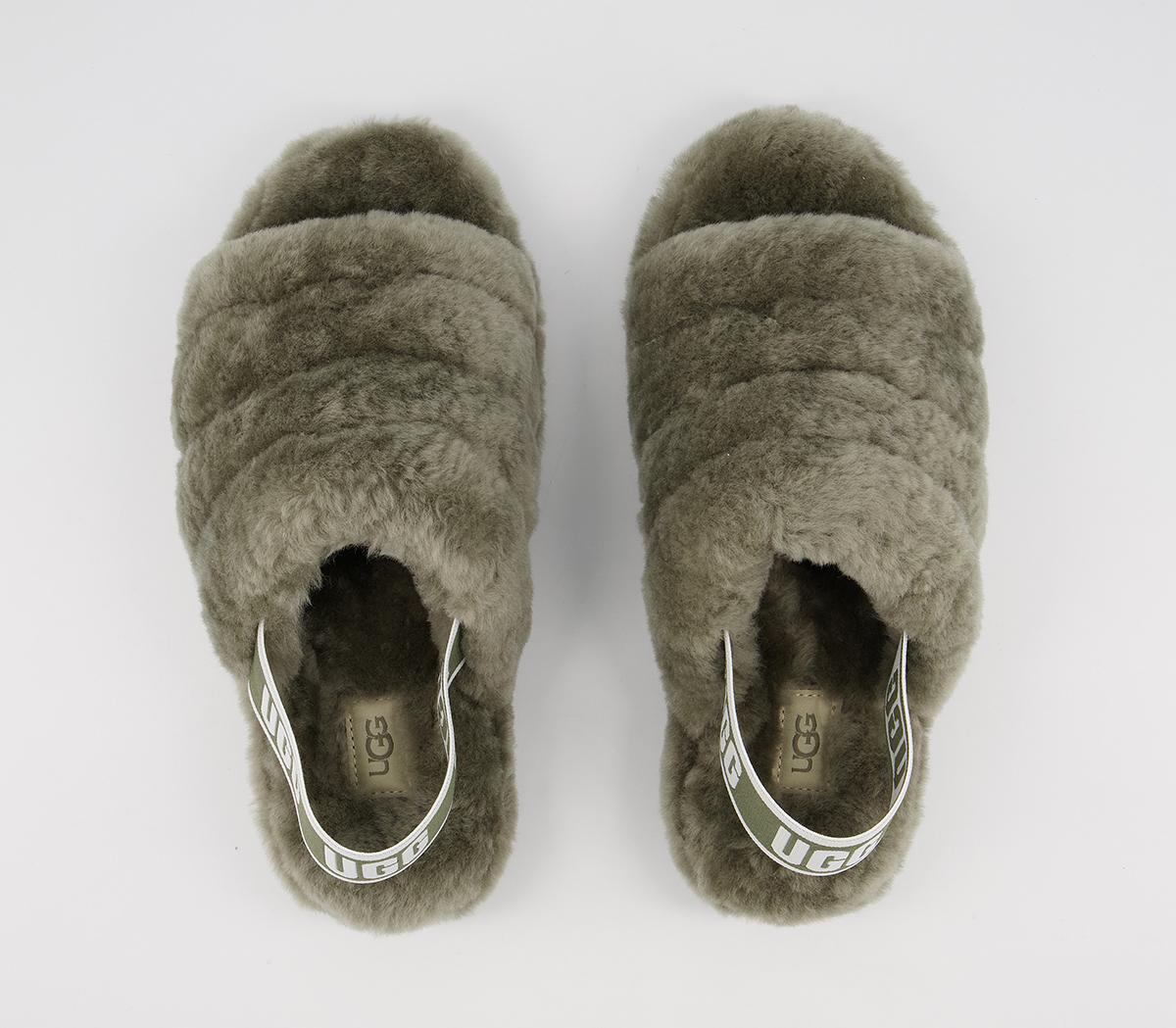 UGGFluff Yeah SlidesBurnt Olive