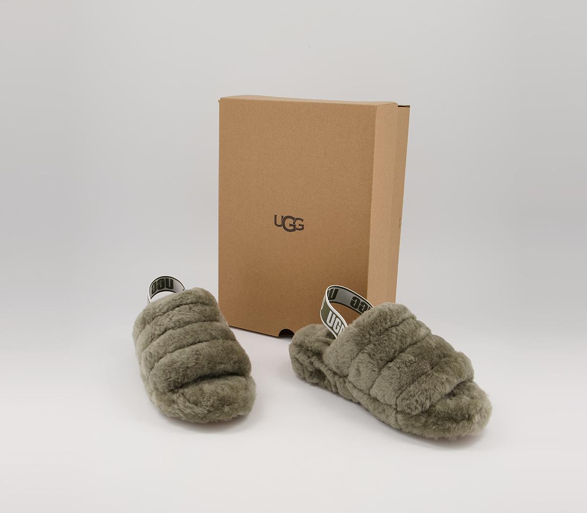UGGFluff Yeah SlidesBurnt Olive