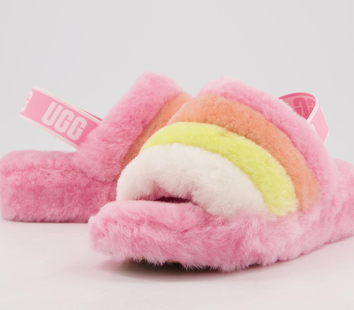 UGG Fluff Yeah Slides Sachet Pink Multi - Women's Slippers