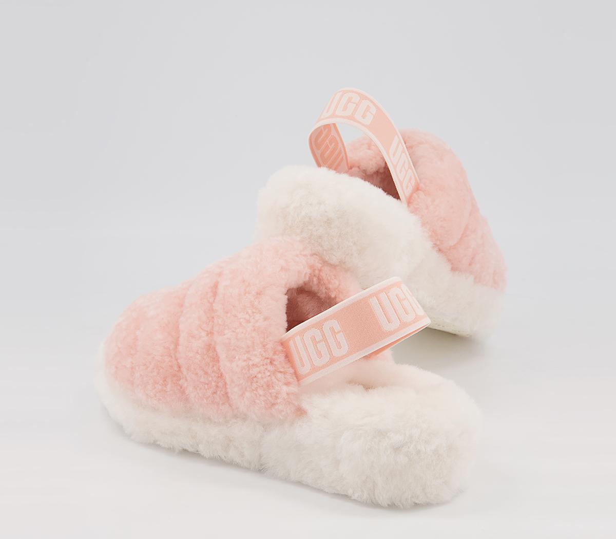 UGG Fluff Yeah Slides UGG Fluff Yeah Slides Pink Dusk Off White