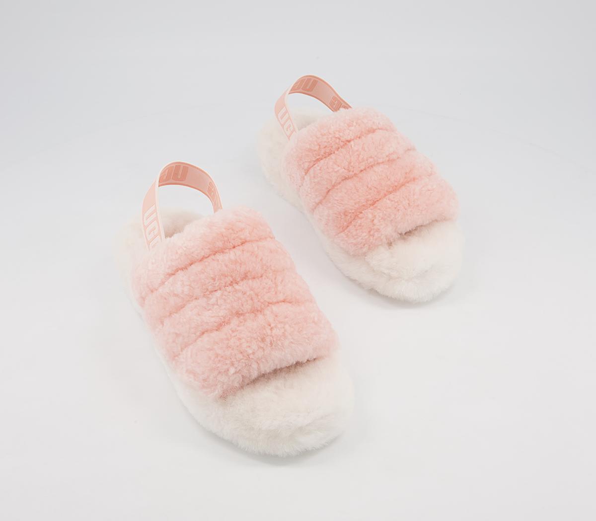 UGG Fluff Yeah Slides UGG Fluff Yeah Slides Pink Dusk Off White