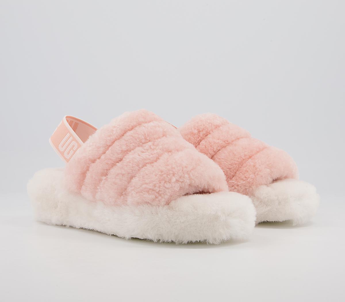 UGG Fluff Yeah Slides UGG Fluff Yeah Slides Pink Dusk Off White