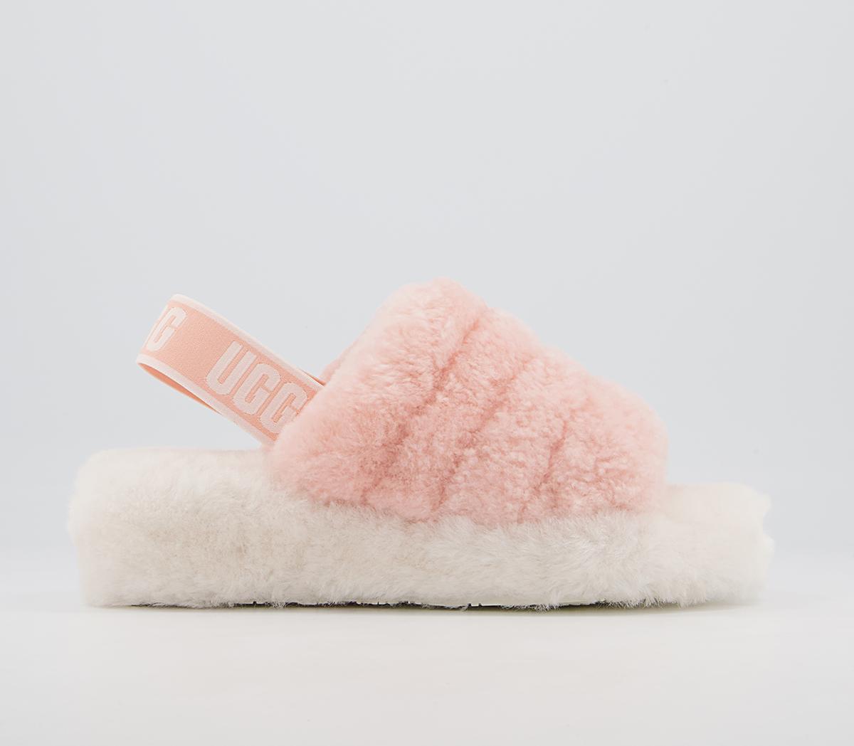 UGG Fluff Yeah Slides UGG Fluff Yeah Slides Pink Dusk Off White