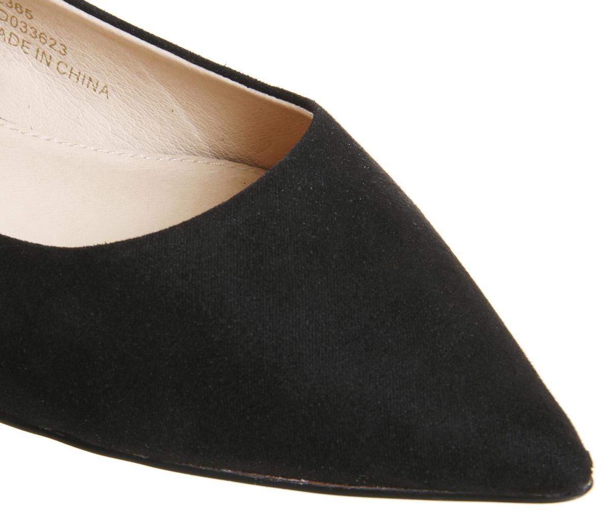 OFFICEFragile Point Slingback FlatsBlack