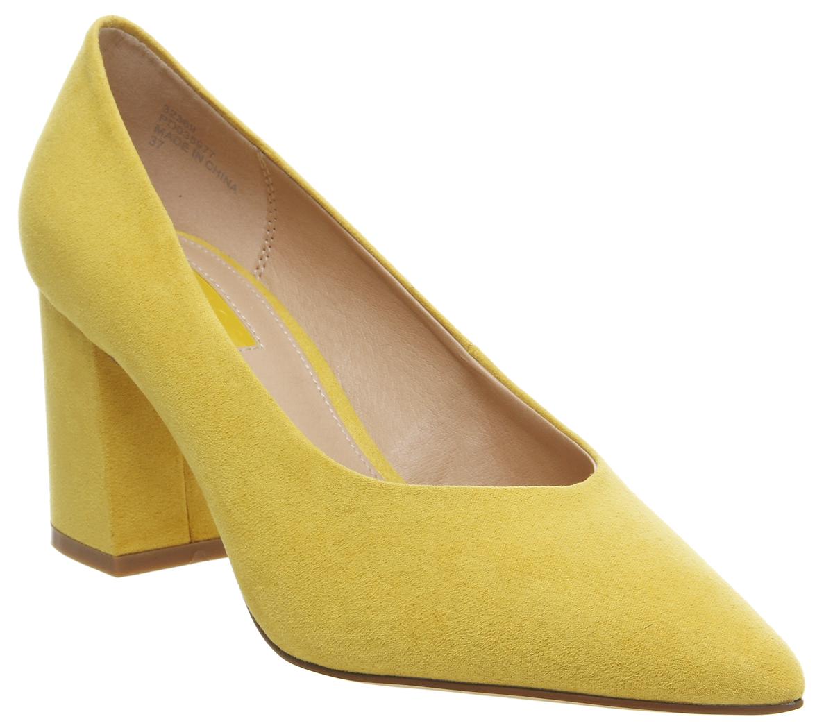 OFFICEMama Point Court With Chunky HeelYellow