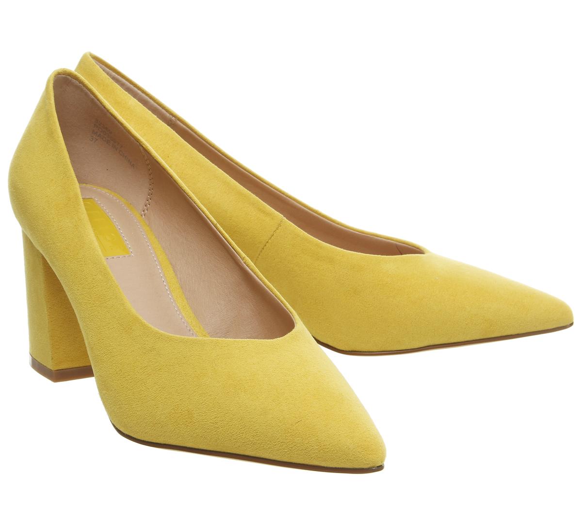 OFFICEMama Point Court With Chunky HeelYellow