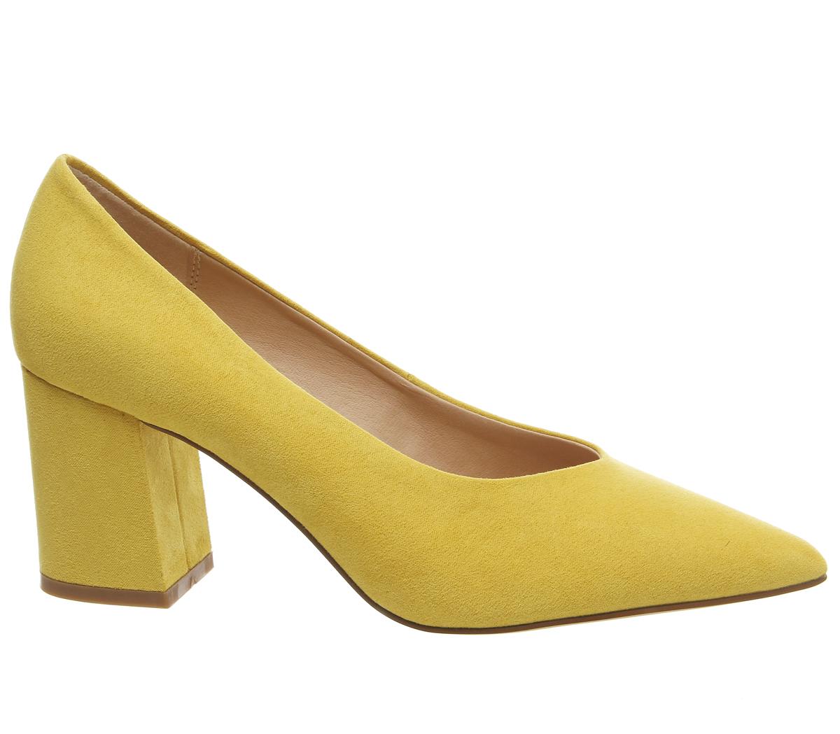 OFFICEMama Point Court With Chunky HeelYellow