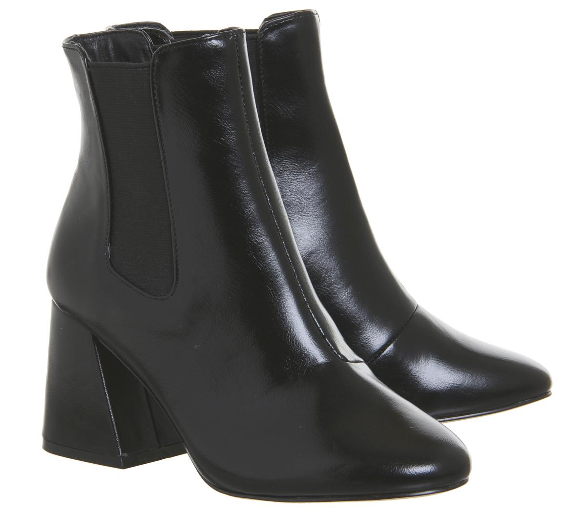 OFFICEAngular Block Heel Chelsea BootsBlack