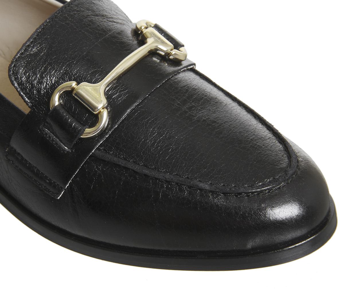 OFFICE Fluster Loafers Black Groucho Leather Women’s Loafers
