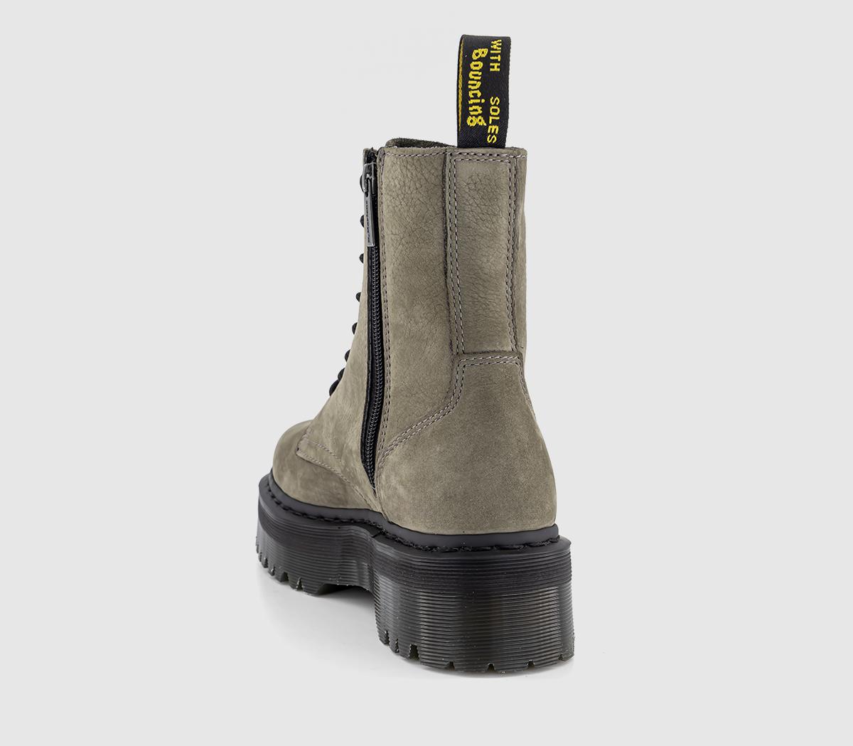 Dr. Martens Jadon 8 Eye Boots Dr. Martens Jadon 8 Eye Boots Nickel Grey