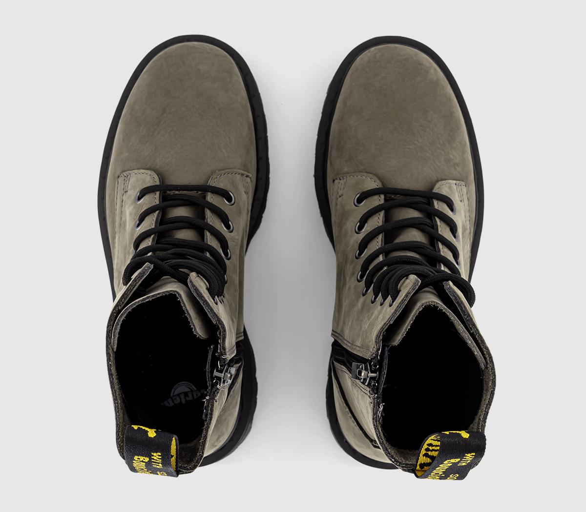 Dr. Martens Jadon 8 Eye Boots Dr. Martens Jadon 8 Eye Boots Nickel Grey