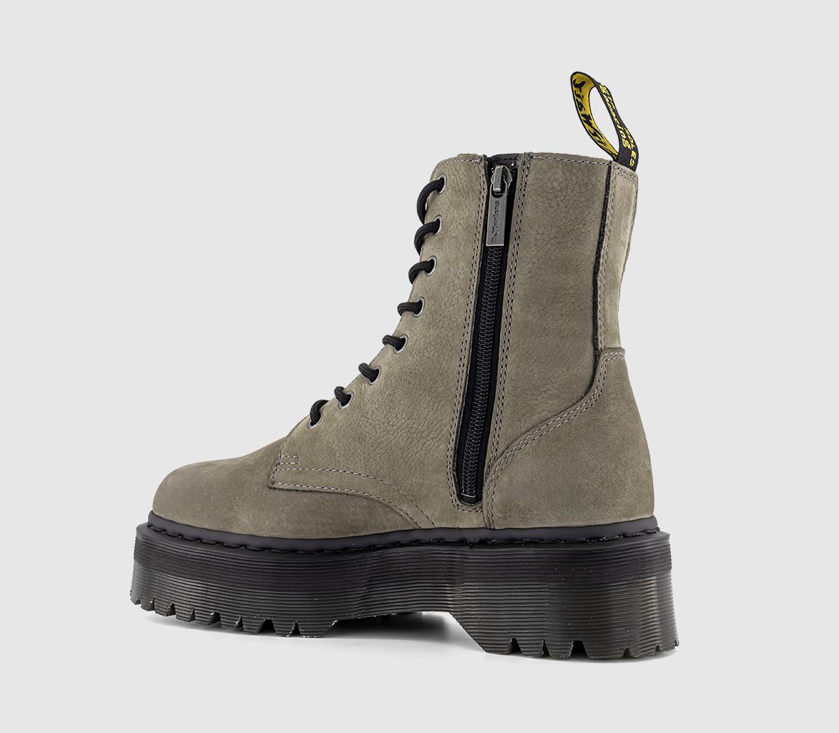 Dr. Martens Jadon 8 Eye Boots Dr. Martens Jadon 8 Eye Boots Nickel Grey