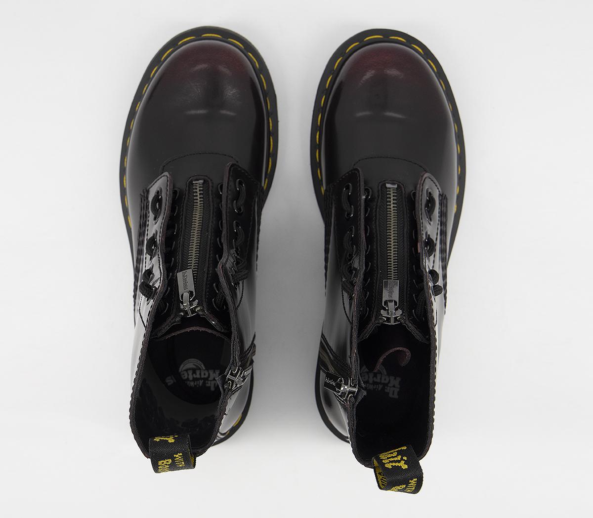 Dr. Martens1460 Pascal Front Zip BootsCherry Red Arcadia