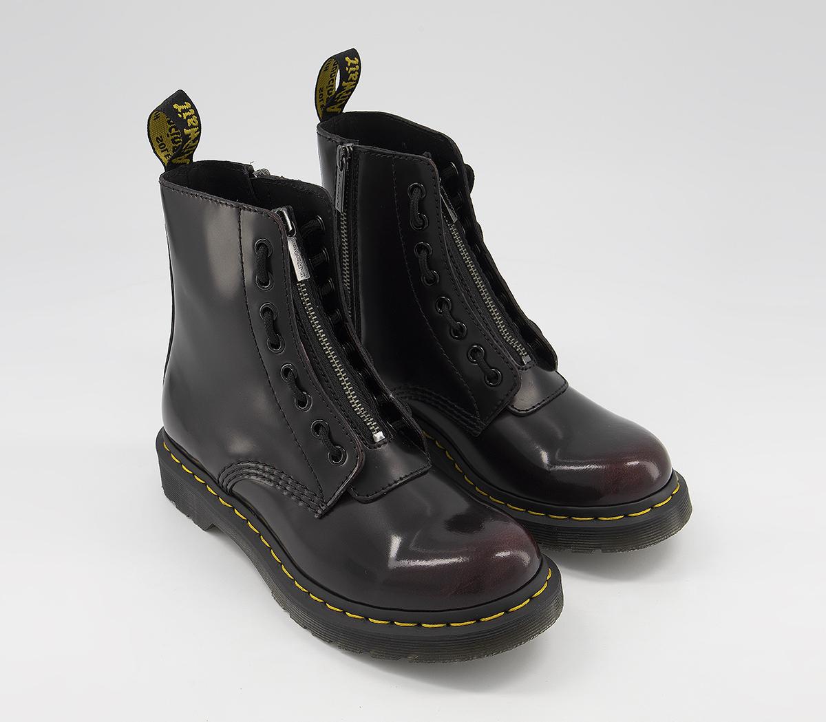 Dr. Martens1460 Pascal Front Zip BootsCherry Red Arcadia