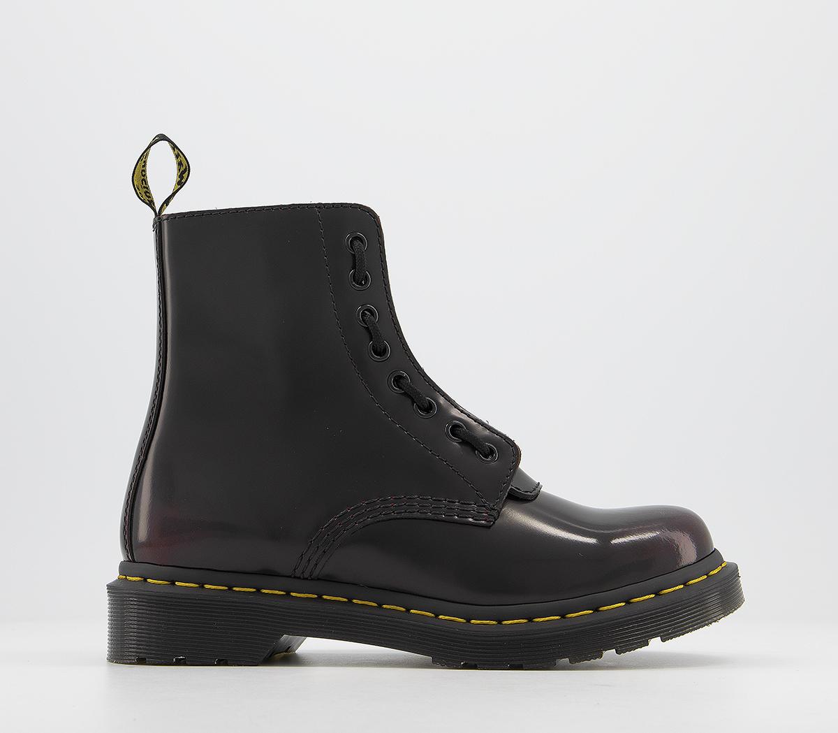 Dr. Martens1460 Pascal Front Zip BootsCherry Red Arcadia