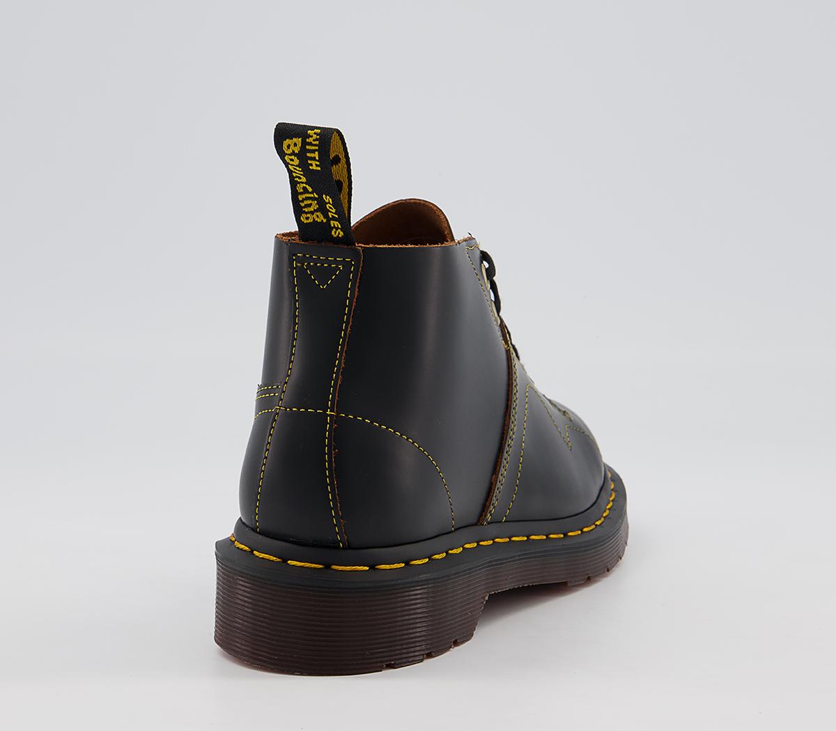 Dr. MartensChurch 5 Eye Monkey BootsBlack Vintage Smooth