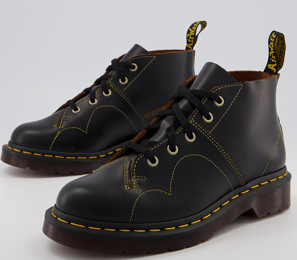 Dr. MartensChurch 5 Eye Monkey BootsBlack Vintage Smooth