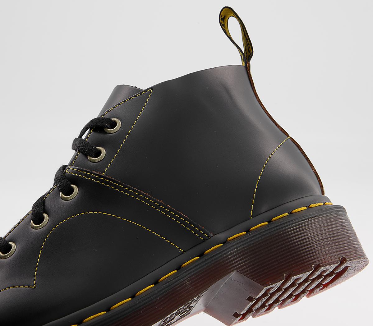 Dr. MartensChurch 5 Eye Monkey BootsBlack Vintage Smooth