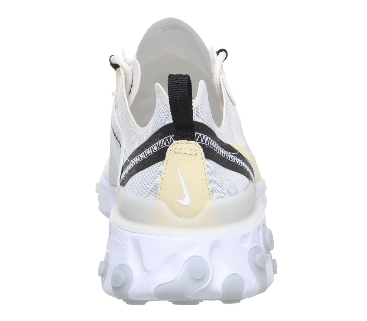 NikeElement React 55White Pale Vanilla Black Pale Ivory