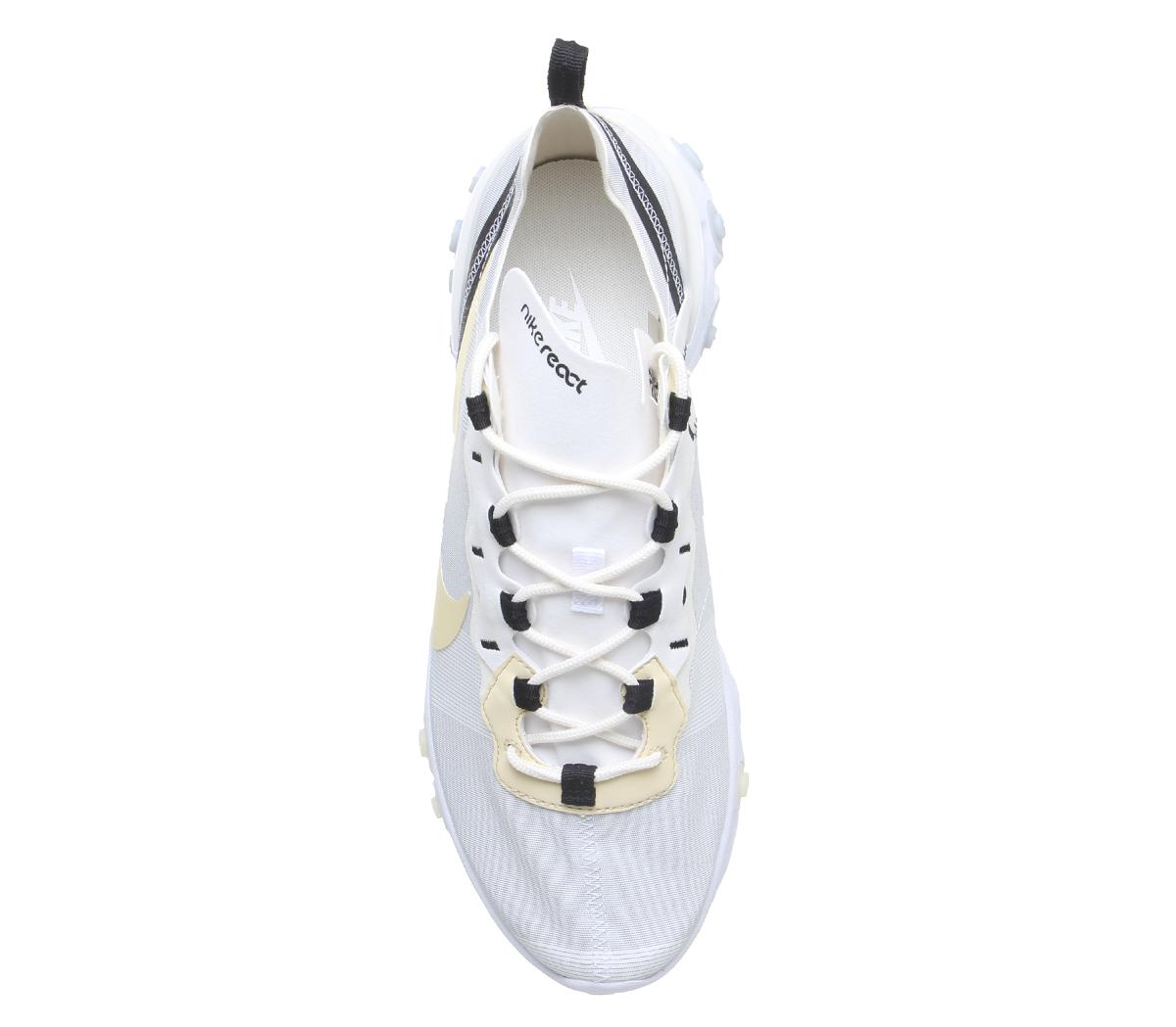 NikeElement React 55White Pale Vanilla Black Pale Ivory