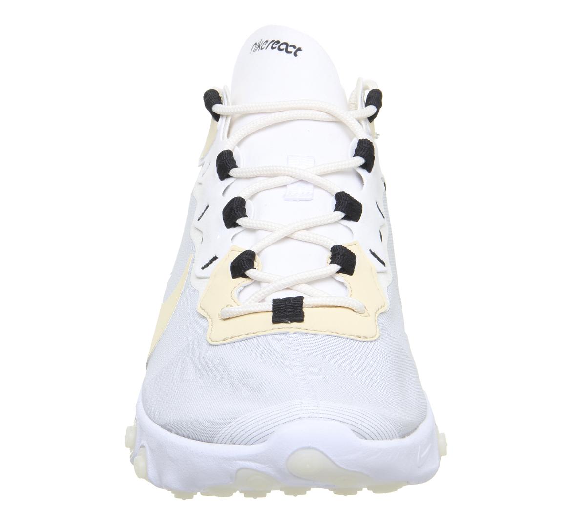 NikeElement React 55White Pale Vanilla Black Pale Ivory