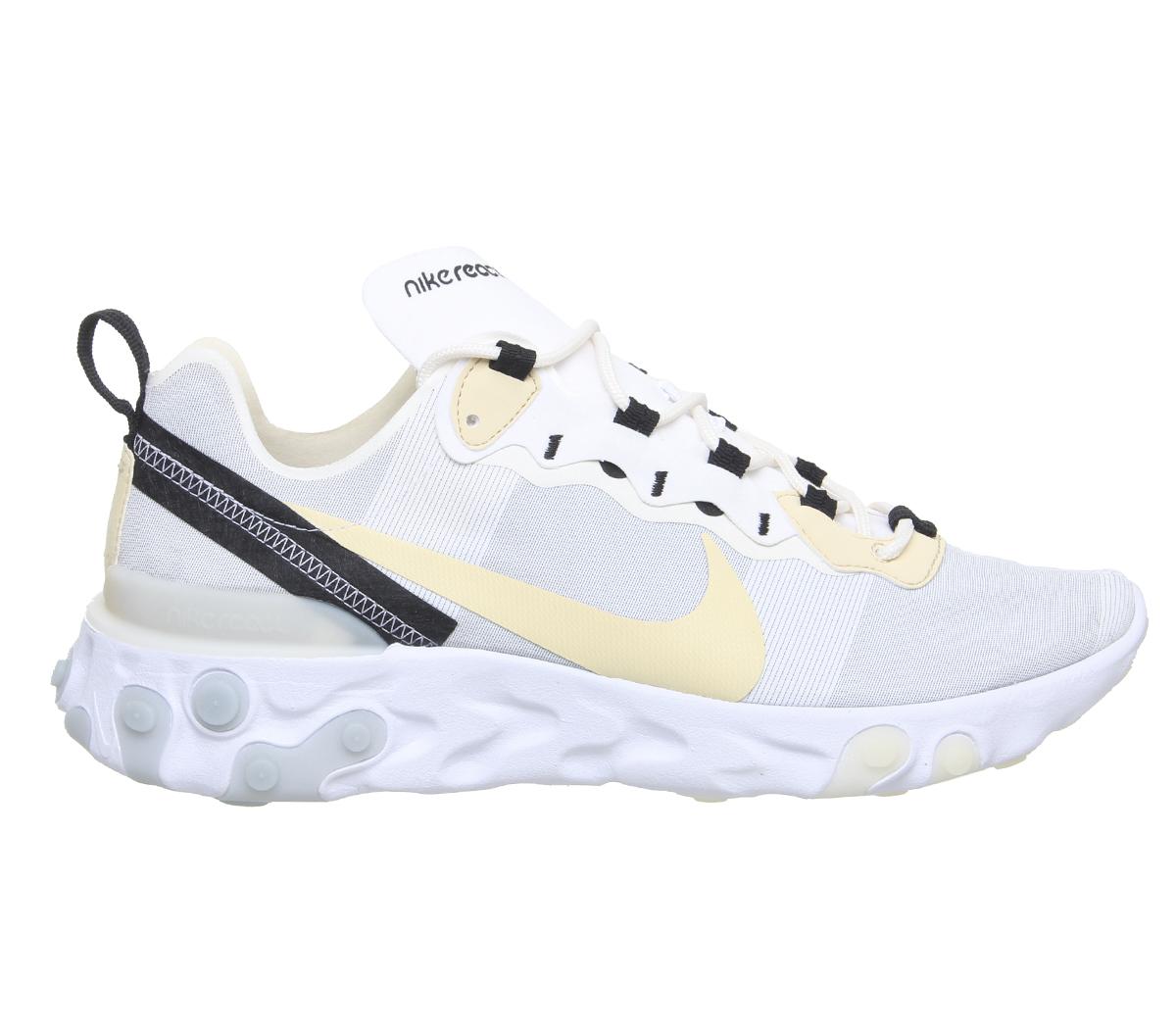 NikeElement React 55White Pale Vanilla Black Pale Ivory