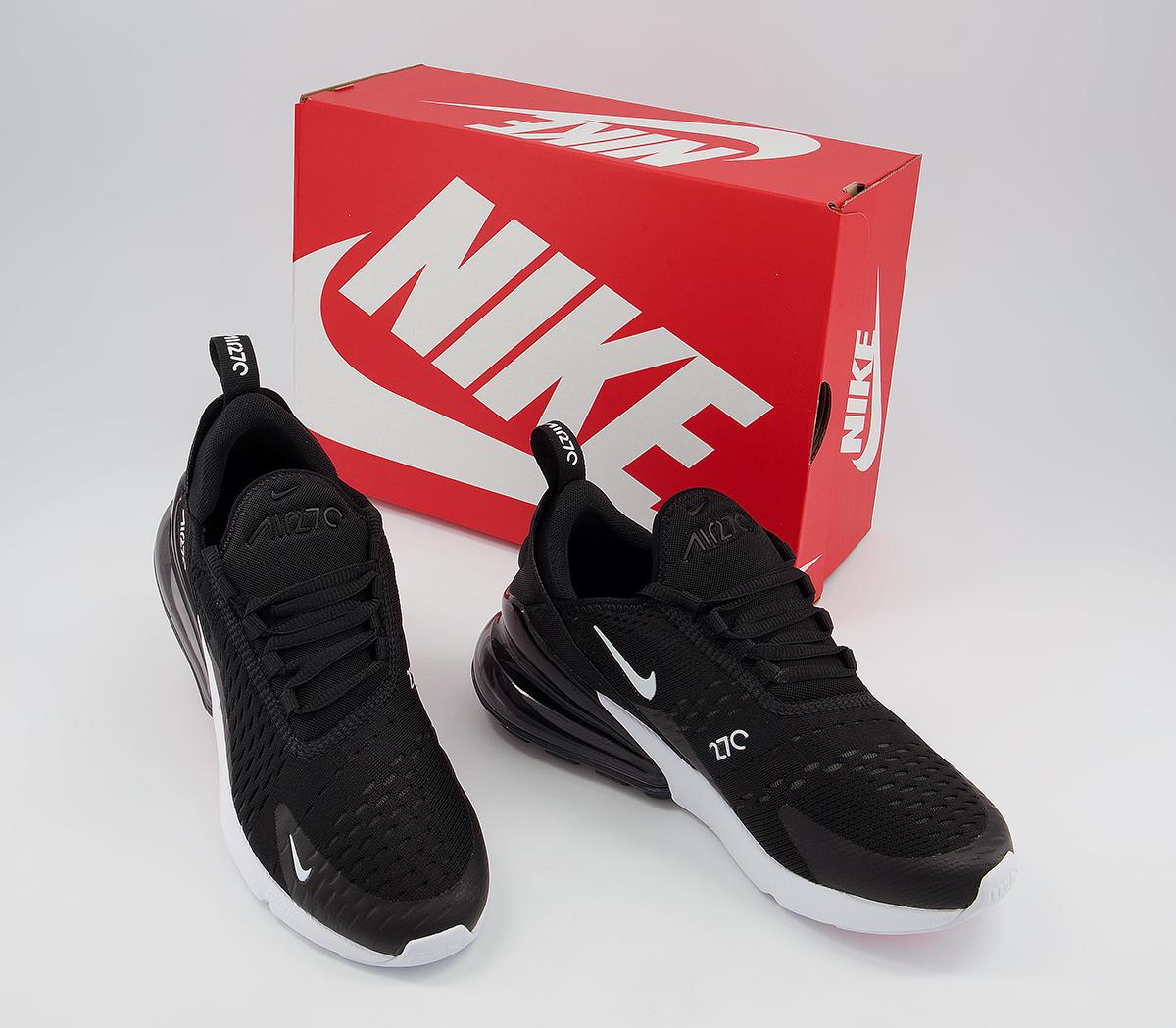 Nike Air Max 270 Gs Trainers Nike Air Max 270 Gs Trainers Black White Anthracite