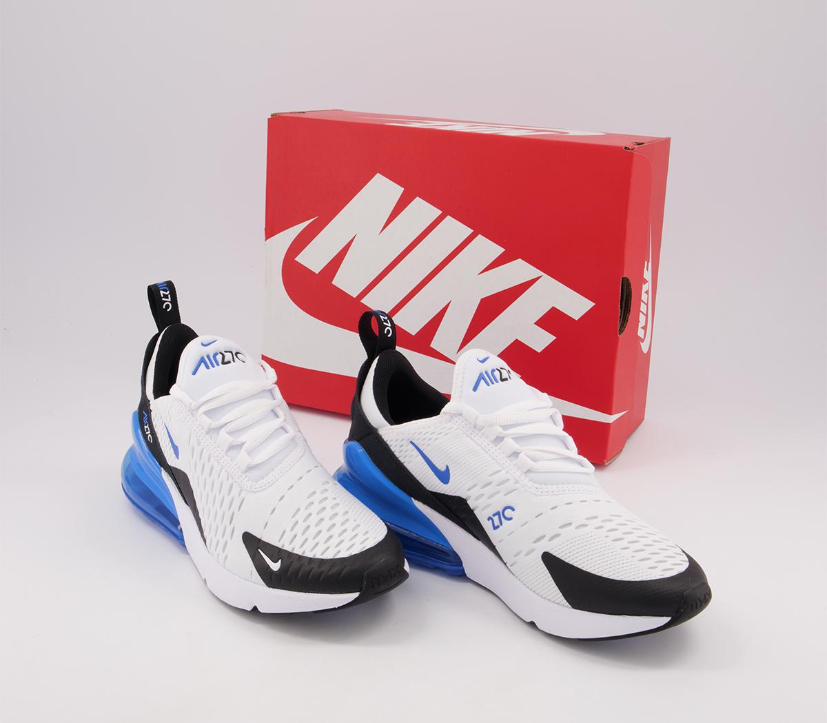Nike Air Max 270 Gs Trainers Nike Air Max 270 Gs Trainers White Blue Black