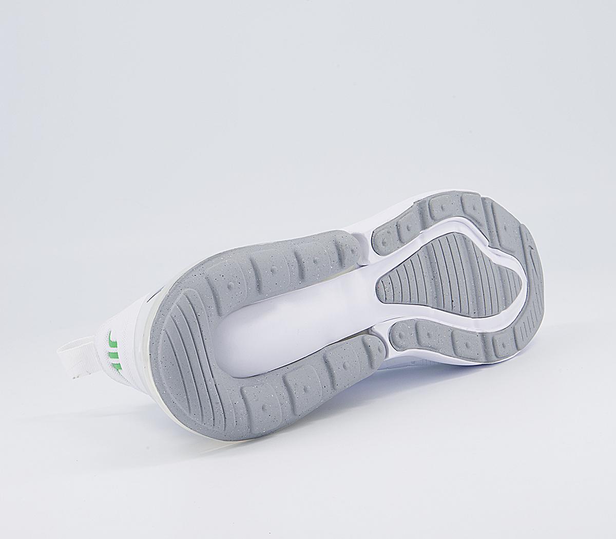 Nike Air Max 270 Gs Trainers Nike Air Max 270 Gs Trainers White Green Black Chile Red Wolf Grey
