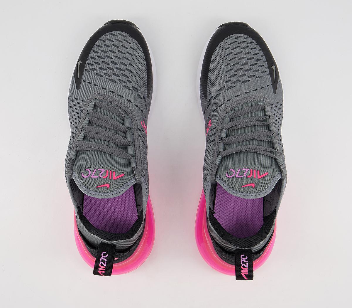 air max 270 black with pink sole