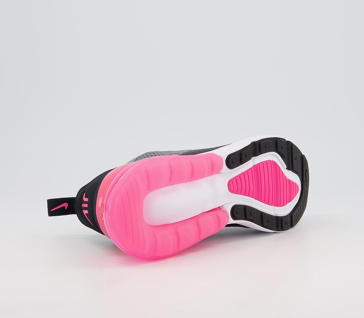 NikeAir Max 270 Gs TrainersSmoke Grey Hyper Pink Black White