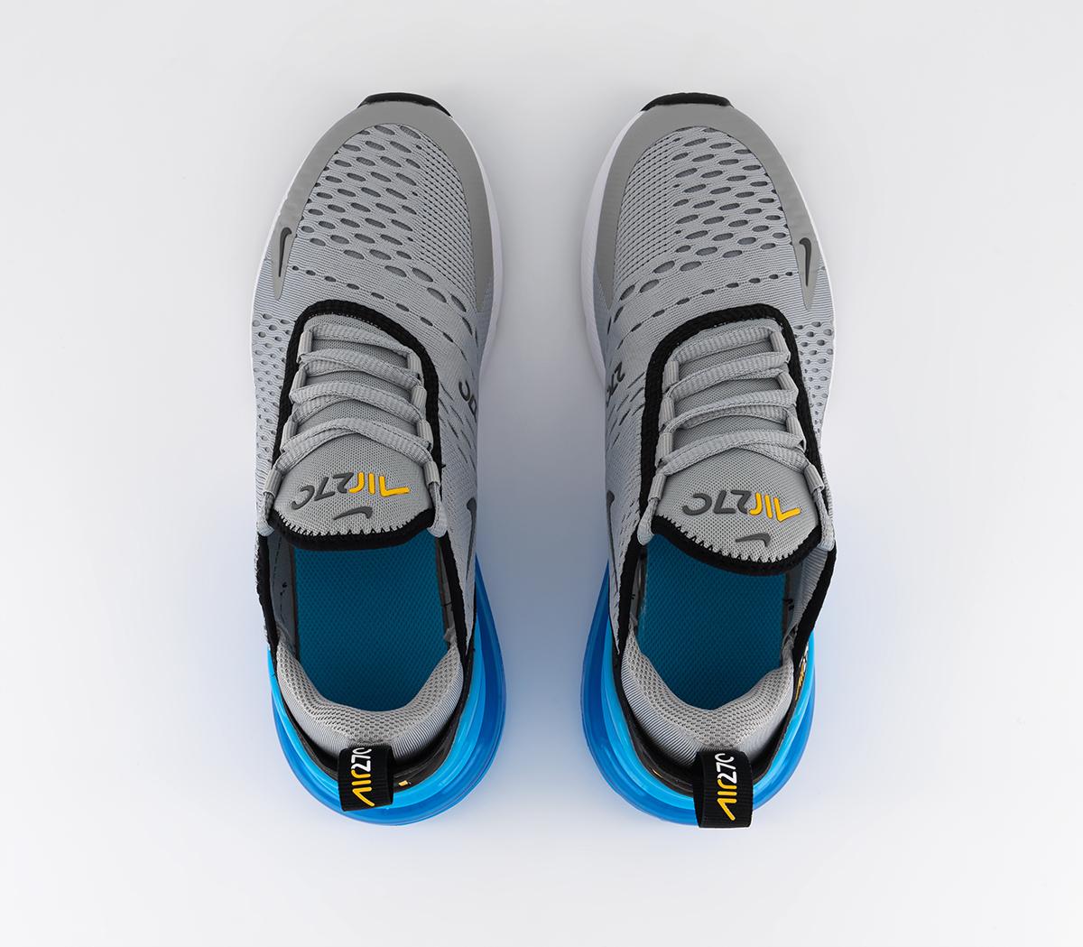 Nike Air Max 270 Junior Trainers Lt Smoke Grey Iron Grey Laser