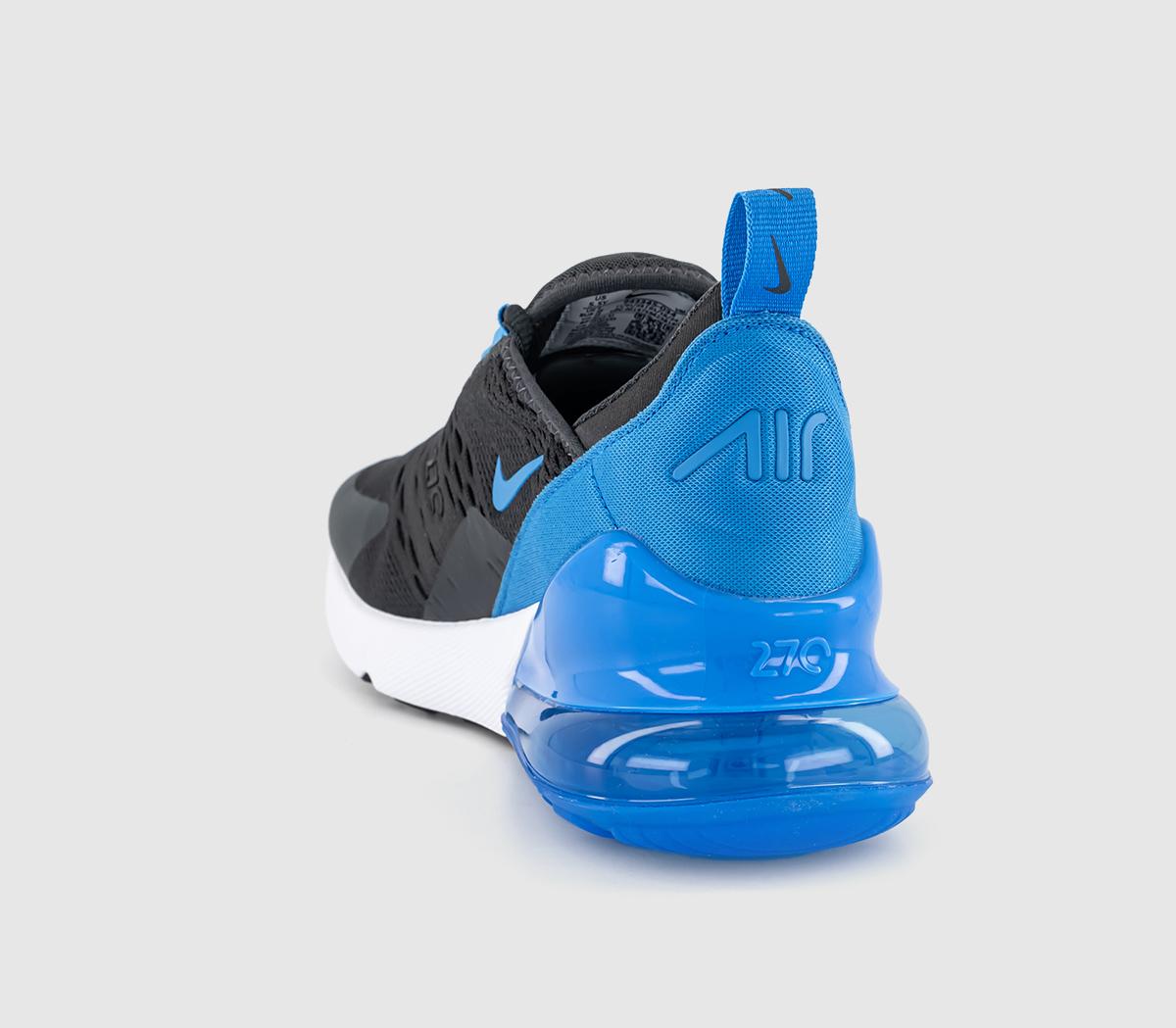 NikeAir Max 270 GS TrainersAnthracite Light Photo Blue Black White