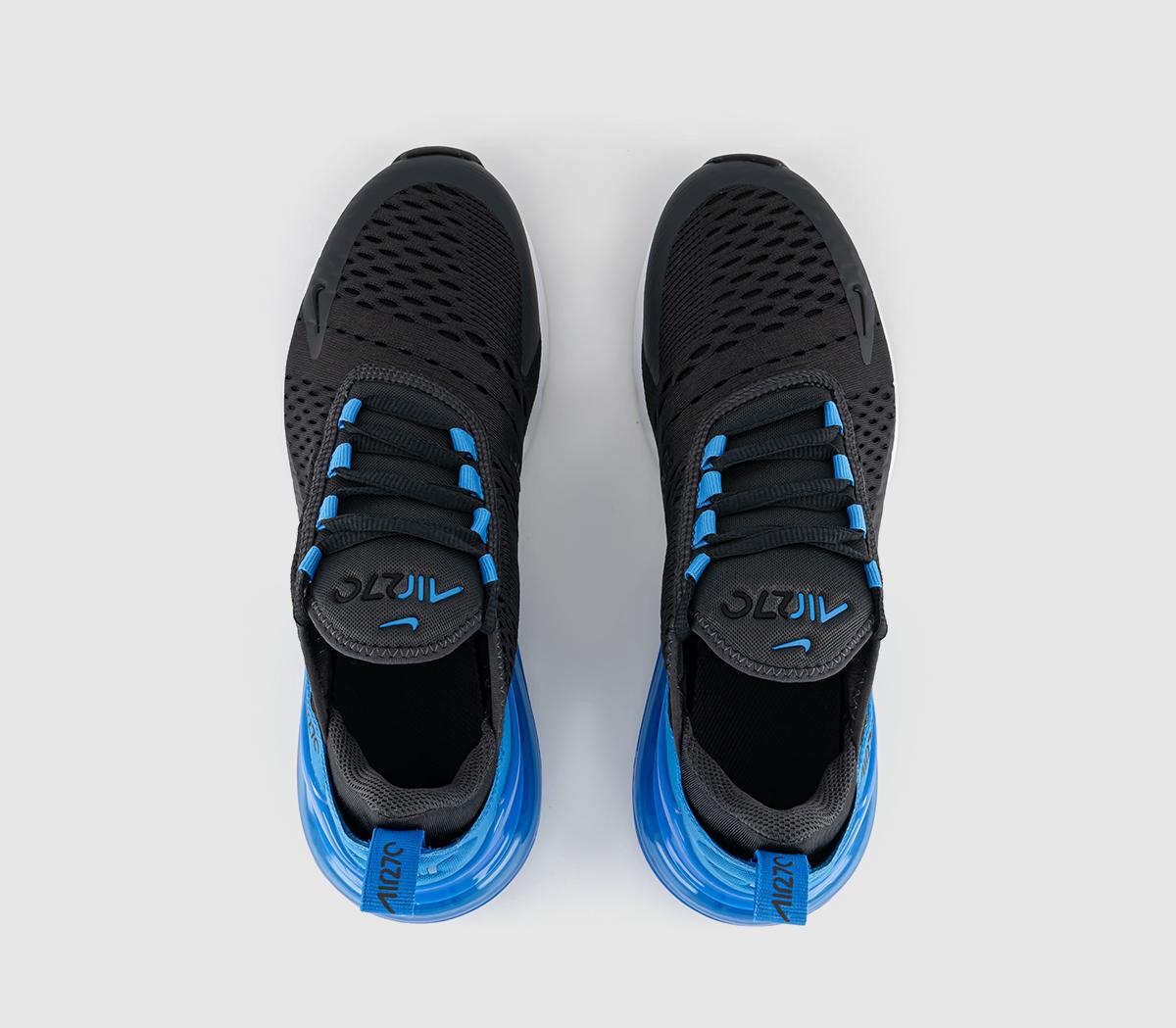 NikeAir Max 270 GS TrainersAnthracite Light Photo Blue Black White