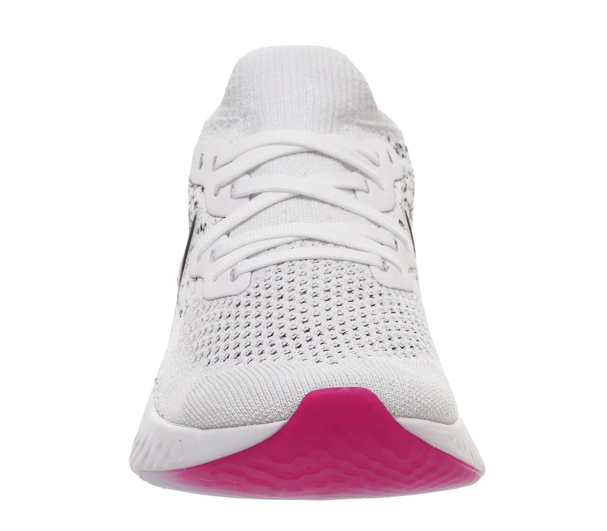 women's nike epic react flyknit running shoes pink