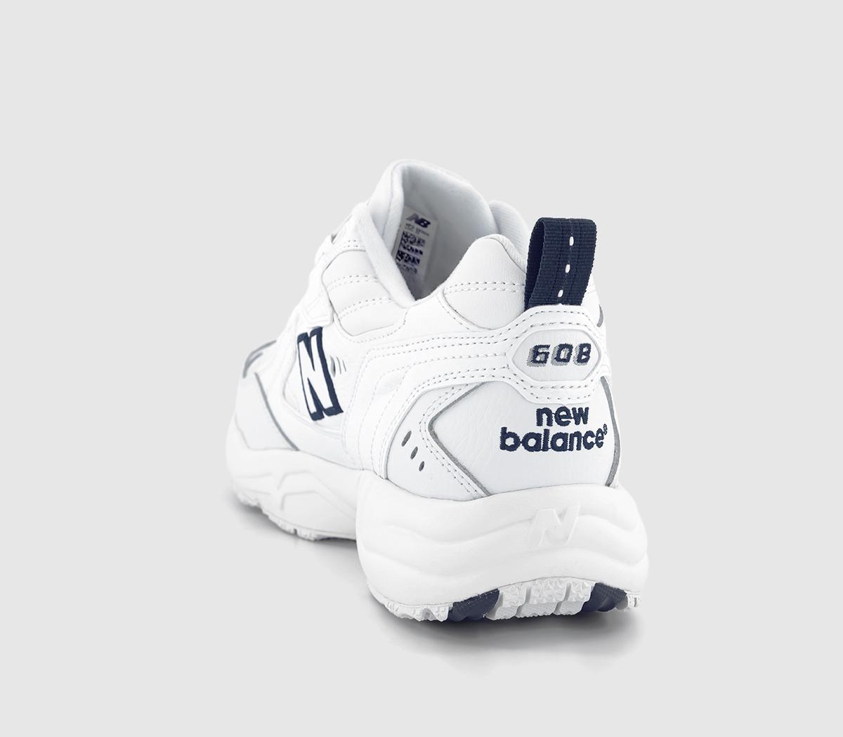 New Balance 608 Trainers White Navy Women's Trainers