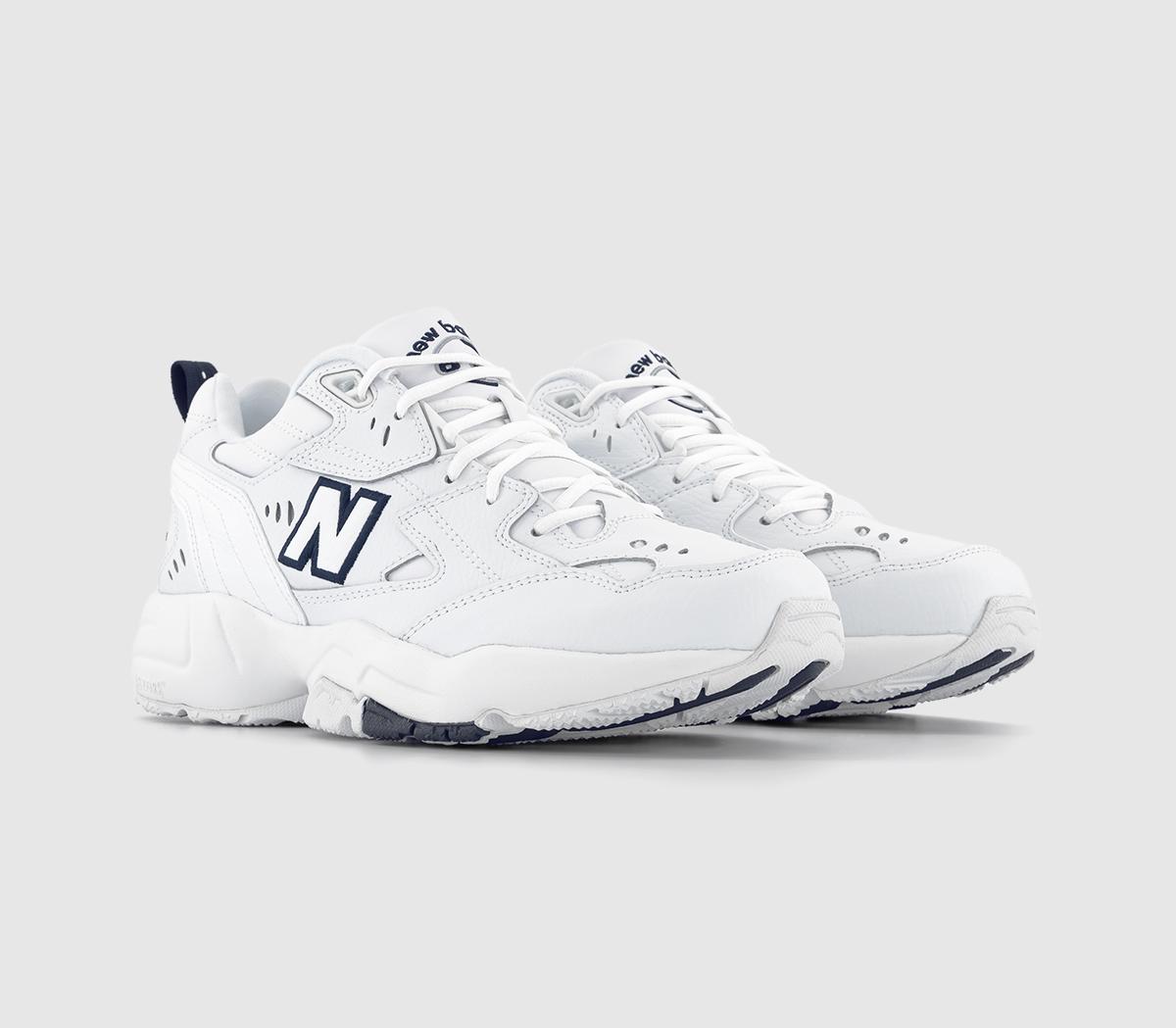 New Balance 608 Trainers White Navy Women's Trainers