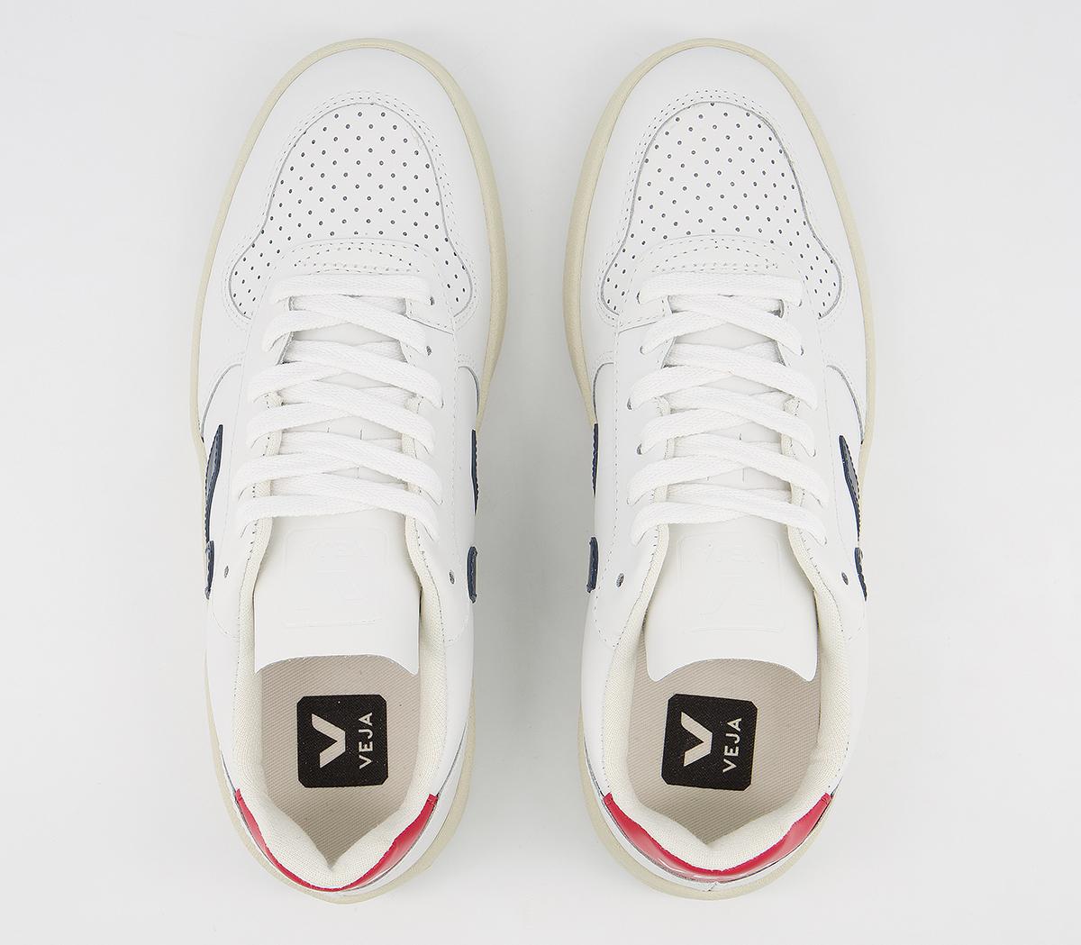 VEJAV-10 TrainersWhite Red Navy