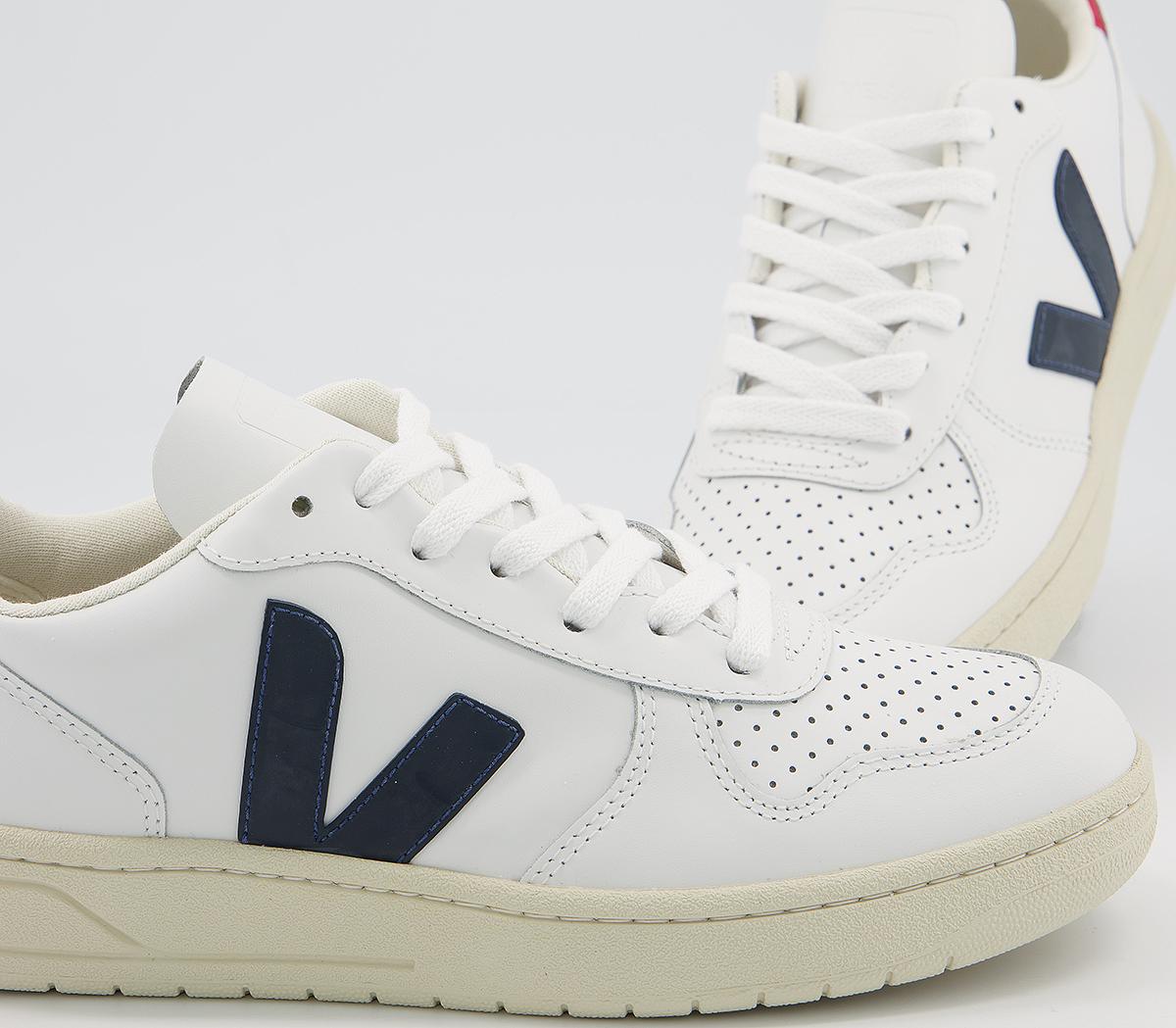 VEJAV-10 TrainersWhite Red Navy