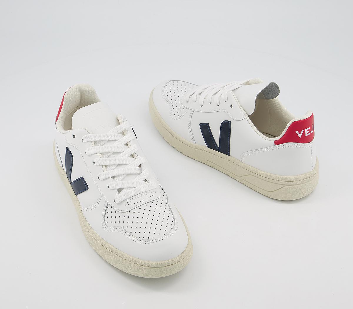VEJAV-10 TrainersWhite Red Navy