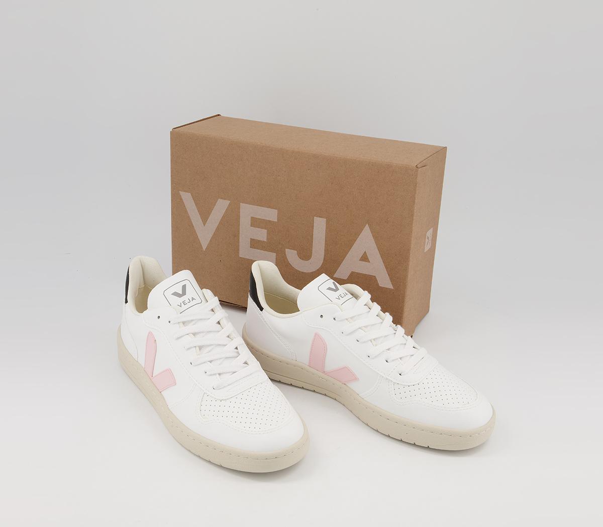 VEJA V-10 Trainers VEJA V-10 Trainers White Petale Black Vegan F