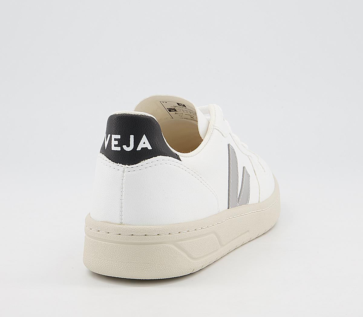 VEJA V-10 Trainers VEJA V-10 Trainers White Oxford Grey Black Vegan F