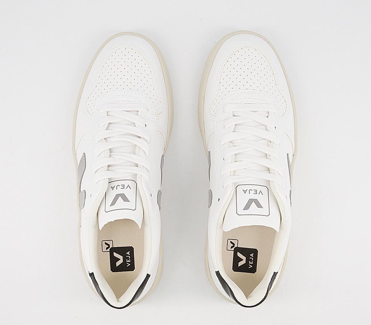VEJA V-10 Trainers VEJA V-10 Trainers White Oxford Grey Black Vegan F