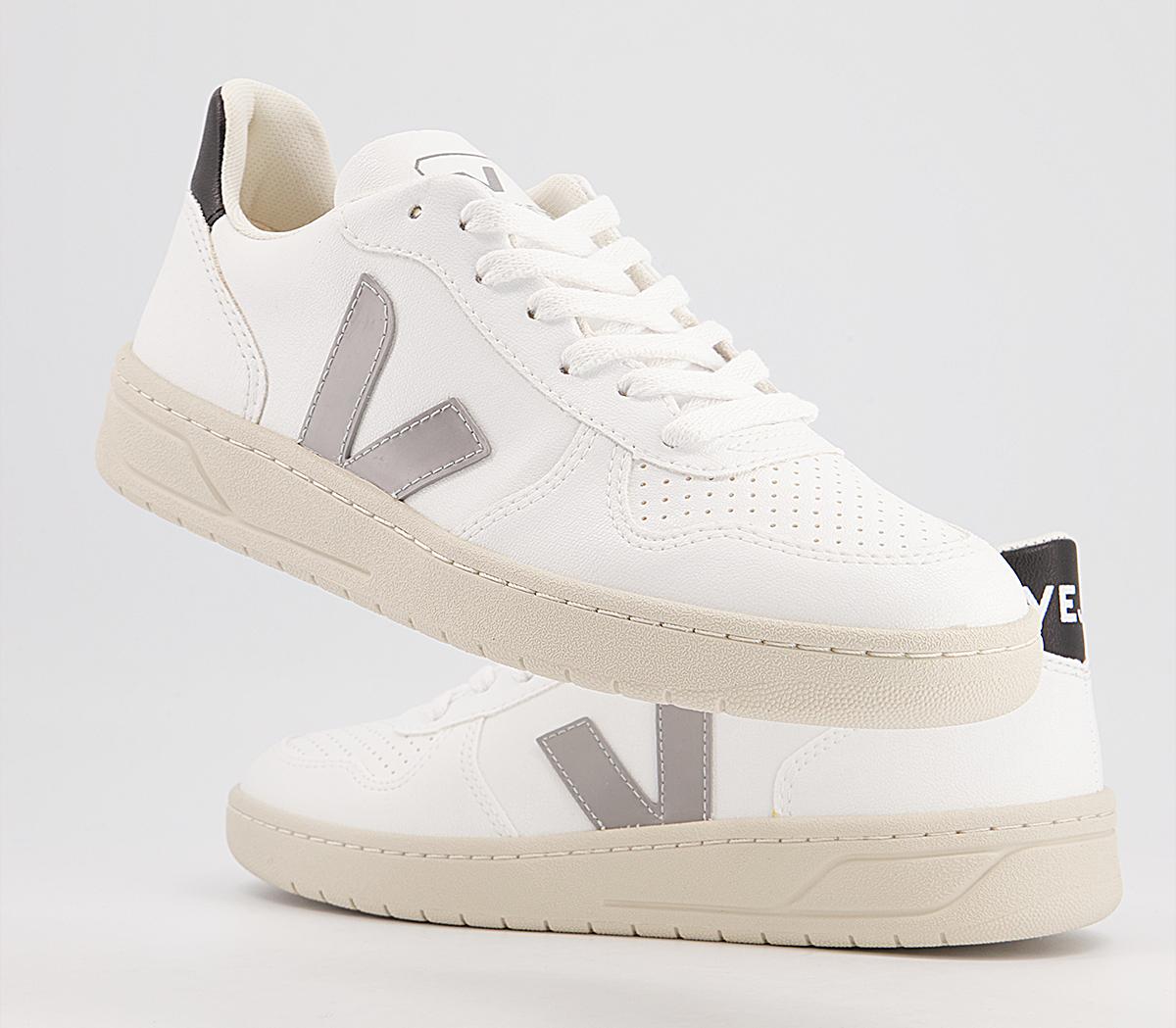 VEJA V-10 Trainers VEJA V-10 Trainers White Oxford Grey Black Vegan F
