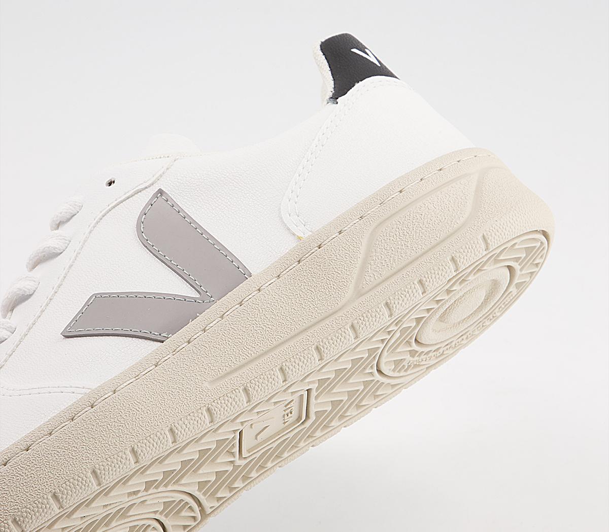 VEJA V-10 Trainers VEJA V-10 Trainers White Oxford Grey Black Vegan F