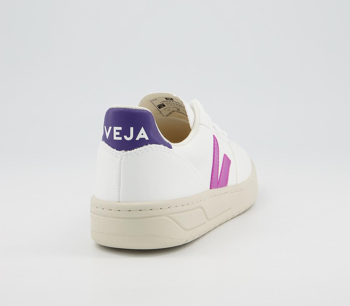 VEJA V-10 Trainers VEJA V-10 Trainers White Ultraviolet Purple Vegan F