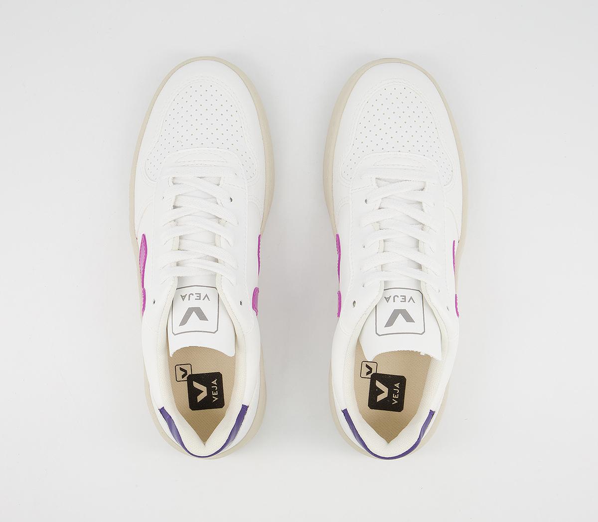 VEJA V-10 Trainers VEJA V-10 Trainers White Ultraviolet Purple Vegan F