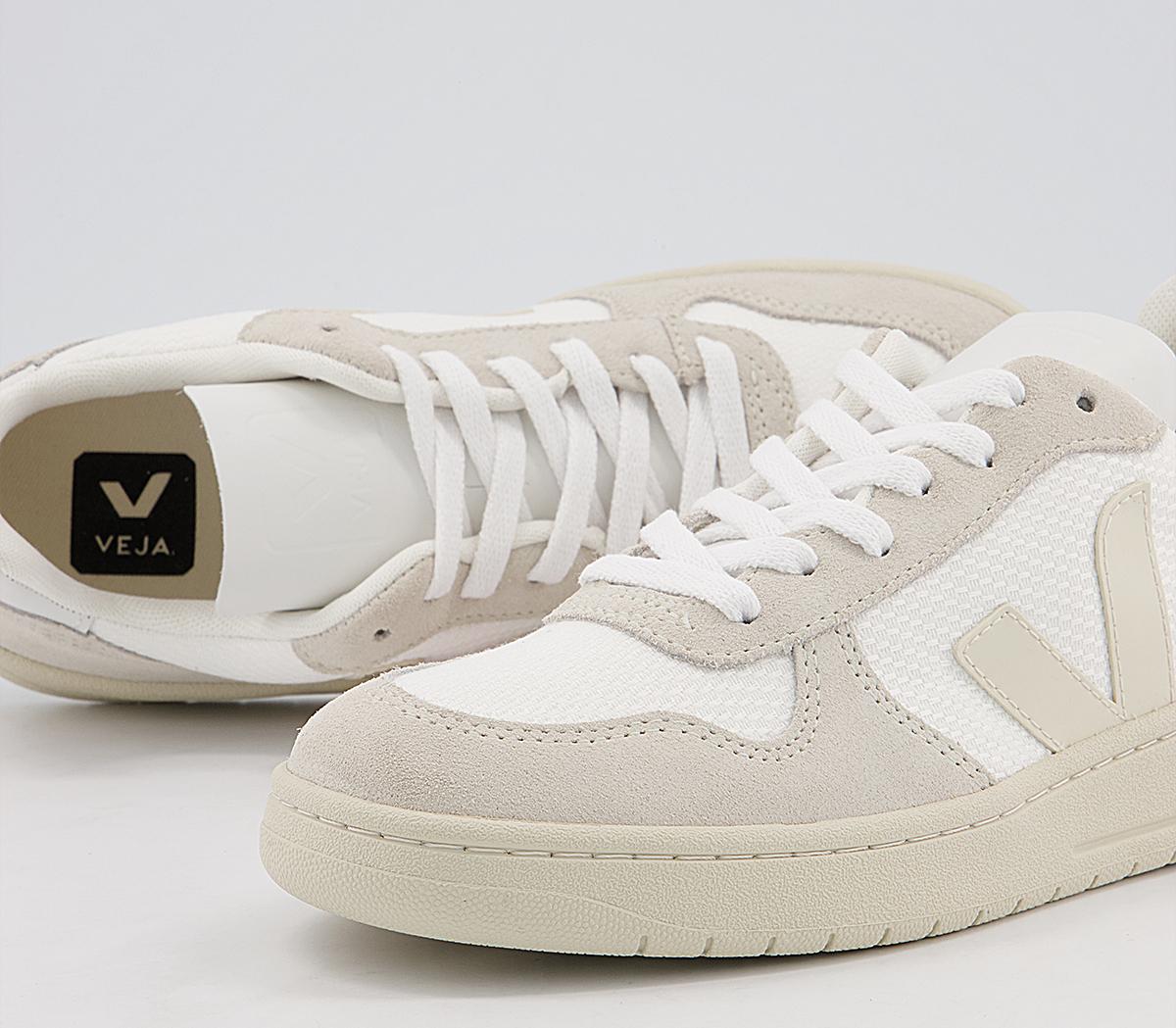 VEJA V10 Trainers White Natural Pierre F Women's Trainers