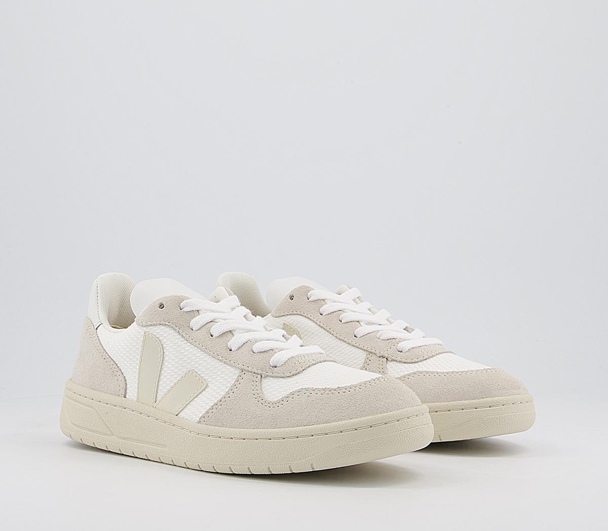 VEJA V10 Trainers White Natural Pierre F Women's Trainers